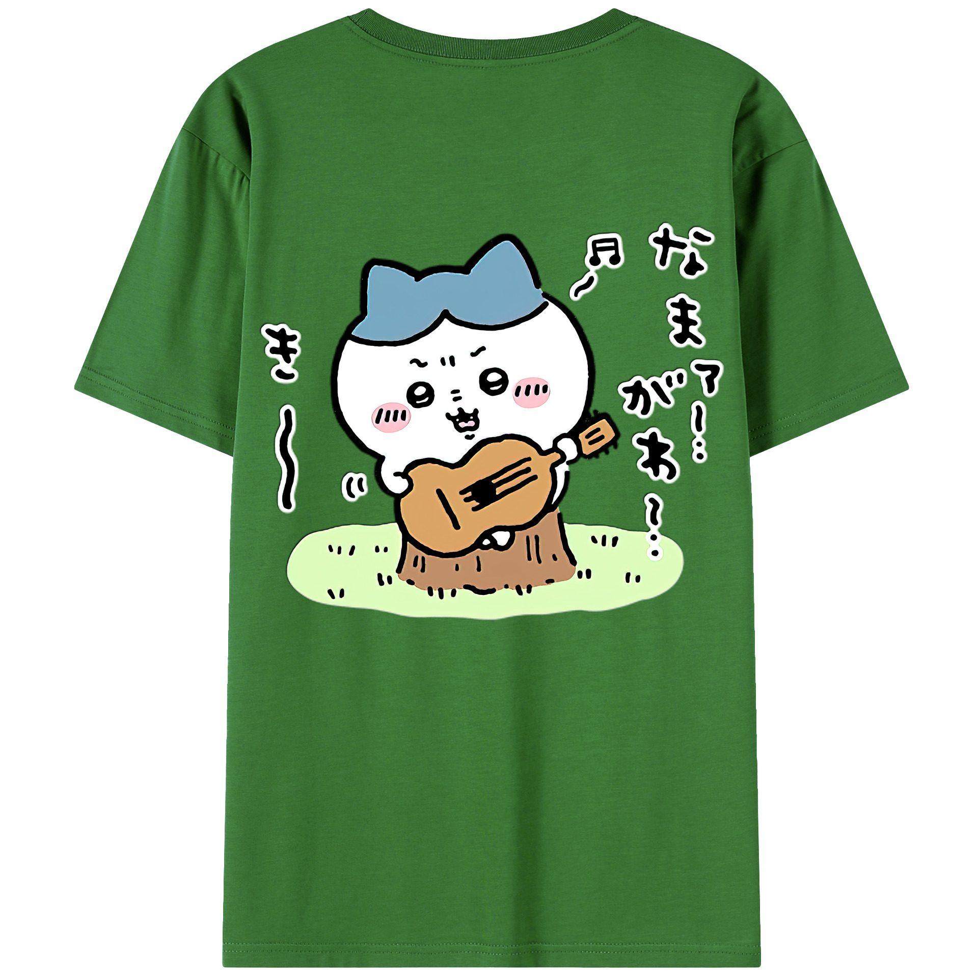 （画像用） ちいかわ ハチワレ Chii-kawa hachiware レディース半袖Tシャツ(バックプリント)